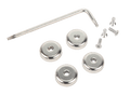 AMG Systems AMGMNT-MAG-04 Magnetic Mounting Kit for AMG Small and Medium Units, Includes 4x Magnets, 4x M2.5 and 12 CSK Torx / 4x M3 and 10 CSK Pozi Mounting Screws / 1x T8 Torx Key