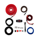 4-GA CCA Amplifier Installation Kit - RED - side view | Silarius