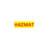 SigCom 880-0052-Y HAZMAT Lower Section Label for SPECTRUM Pull Stations, Red Text, Yellow Label