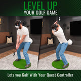 DriVR Ace - VR Golf Club Handle Accessory - Compatible with Quest 3/3s and Pro - side view | Silarius