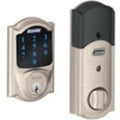 Schlage BE469ZPN CAM 619 12-342 10-116 BE469 CAM 619 Camelot Connect Smart Touchscreen Deadbolt Lock, Z-Wave, Satin Nickel