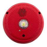 System Sensor PC2RKLED-P L-Series Outdoor Ceiling-Mounted LED Horn Strobe, "PLAIN", Red