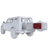 Bronco 6th Gen BRO-BASS Package 12' Subwoofer Enclosure Complete Package - rear view | Silarius