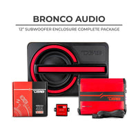 Bronco 6th Gen BRO-BASS Package 12' Subwoofer Enclosure Complete Package - front view | Silarius