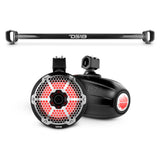 Bronco 6th Gen Mounting Tube Bundle with Dual 8" Marine Tower Speakers with RGB LED Lights
