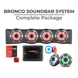 Bronco 6th Gen 4 Door Rear Mount Sound Bar System Complete Package. - detail view | Silarius