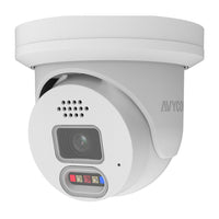 AVYCON AVC-NDE81F28 8MP H.265 Fixed Turret IP Camera, 2.8mm Lens, White