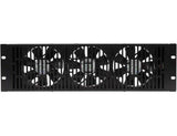 Sanus CAFH01-B1 3U High Volume Rack Cooling Fan Panel, Black
