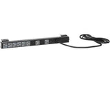 Sanus CAPS12-B1 Component Series 12U Vertical Rack Power Strip & Surge Protector, 8 Outlets