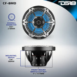 8' Marine 2-Way Hybrid Speaker with RGB LED, Compression Driver and Neodymium Magnet | 350W RMS 4... - detail view | Silarius