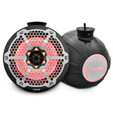 NXL 8' Pod 375W Speaker with Integrated RGB LED Lights (Pair) - Perfect for Jet Skis - detail view | Silarius