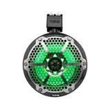 NXL 8" Marine and Powersports Towers LED RGB Lights 125 Watts Rms - Black Carbon Fiber - detail view | Silarius