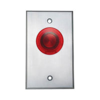 Camden CM-3000-R Spring Return Illuminated Mushroom Pushbutton, N/O, Momentary, Red Button