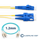 Cleerline CTG-S4B-02LUSU-20m SSF™ OM4 LC/UPC-SC/UPC Patch Cord 1.2mm 20m
