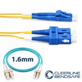 Cleerline CTG-B4C-02LUSU-20m BendSafe® OM4 LC/UPC-SC/UPC Patch Cord 1.6mm 20m