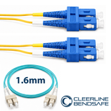 Cleerline CTG-B4C-02SUSU-15m BendSafe® OM4 SC/UPC-SC/UPC Patch Cord 1.6mm 15m