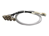 AccelTex ATS-00022 100 Series 8 Port Right Angle DART to N-Style Plug 10 inch Cable Assembly