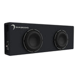 Diamond Audio DESMB10DA Diamond Elite DES Dual 10" Slot-Vented Active Subwoofer Enclosure, 800W RMS