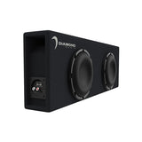 Diamond Audio DESMB10DA Diamond Elite DES Dual 10" Slot-Vented Active Subwoofer Enclosure, 800W RMS