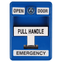 Dortronics 6510/BL-S35 6500 Series Emergency Pull Station, Pull Station with SPDT (Form C) Switches, Blue Enamel Finish