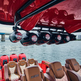 NXL 8' Marine Water Resistant Wakeboard Tower Speakers with Integrated RGB LED Lights 375 Watts - side view | Silarius
