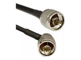 AccelTex ATS-00377 195 Series N-Style Plug to Right Angle N-Style Plug 5 ft Cable Assembly