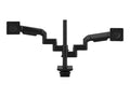Humanscale X8NTNCEBCTBCTB18 M/Flex 8.1 for Dual Monitors - Black with Black Trim
