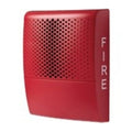 Kidde EG4ARF Genesis EG4 Series Wall Horn, "FIRE" Marking, Room Side Wiring Plate Included, Red