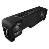 Chevy Silverado Down Firing Subwoofer Enclosure with Dream LED Lights, Amplifier and Wiring Kit - side view | Silarius