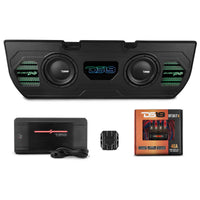 Exclusive Dual 10' Sealed Subwoofer Enclosure Package for 22-Up Toyota Tundra 1200 Watts Rms - front view | Silarius