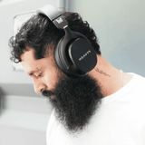 Heavys H1H Headphones + Premium Silver-Coated Cable + Bonus Travel Case - rear view | Silarius