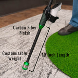 DriVR Elite Chrome - Stepped Steel Weighted Golf Club - Compatible with Quest 2, 3/3s, and Pro - detail view | Silarius