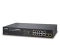 PLANET FGSD-1008HPS 8-Port 10/100TX 802.3at PoE+ + 2-Port Gigabit TP/SFP Combo Web Smart Switch