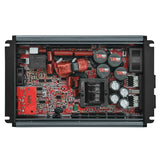 FRP Compact Full-Range Class D 1-Channel Amplifier 2,500 Watts Rms @ 1-Ohm - side view | Silarius