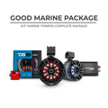 DS18 Good Marine Stereo Package 2 x 6.5” Speaker Tower| 1 x 2 Ch Amplifier | 1 x MOFCKIT4 and 1 x LED-BTC