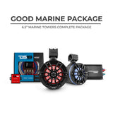 DS18 Good Marine Stereo Package 2 x 6.5' Speaker Tower| 1 x 2 Ch Amplifier | 1 x MOFCKIT4 and 1 x ... - front view | Silarius