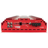 HOOLIGAN KO Red 1-Channel Amplifier with Voltmeter 10000 Watts Rms @ 1-Ohm Made In Korea - rear view | Silarius