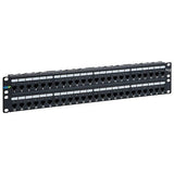 ICC ICMPP0486B AT6A UTP 48-Port Patch Panel in 110 Type, 2U RMS