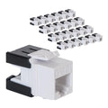 ICC IC107GACWH CAT6A RJ45 Keystone Jack for HD Style, 25-Pack, White
