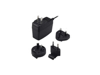 Lantronix ACC-520-0165-00 Power Supply, Wall Cube, 12VDC 12W, 4 AC Plugs, Level 6, with PSE, 2X2 3.0MM Latched Conn Output