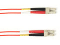 Black Box FOLZH50-LCLC-RD-33 50 MM FO Patch Cable Duplx, Lszh, RED, Lclc, 33 Feet (10METERS)