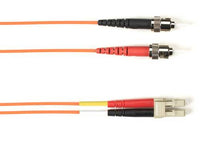Black Box FOCMR62-STLC-OR-12 62.5 MM FO Patch Cable Duplx, PVC, Orange, Stlc, 12 Feet