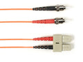 Black Box FOCMR62-STSC-OR-30 62.5 MM FO Patch Cable Duplx, PVC, Orange, Stsc, 30 Feet