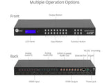 SIIG CE-MX0011-S1 8x8 HDMI 4K60Hz Matrix Switcher w/ LCD (CE-MX0011-S1)