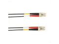 Black Box FOLZHM4-015M-LCLC-BK OM4 MM FO Patch Cable Duplx, Lszh, Black, Lclc, 15M