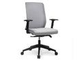HAT Design Works IKU-B-M3H-ALLOY-S1BB IKU Chair with Black Frame, Cloud Mesh, Alloy Seat Upholstery, and Black Nylon Wheel Base