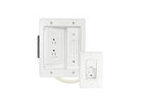 Sanus SA-IWP1-W1 In Wall TV Power Kit, white