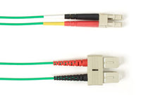 Black Box FOCMPM4-SCLC-GN-66 OM4 MM FO Patch Cable Duplx, Plenum, Green, SCLC / OM4 66 Feet (20M)