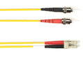 Black Box FOCMRM4-STLC-YL-10 OM4 MM FO Patch Cable Duplx, PVC, Yellow, STLC 10 FT (3M)