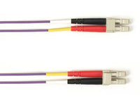 Black Box FOCMRM4-LCLC-VT-10 OM4 MM FO Patch Cable Duplx, Pvc,violet, LCLC / OM4 MM FO PA, 10 Feet (3M)